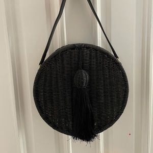 Serapui Marie Wicker Straw Top Handle Bag